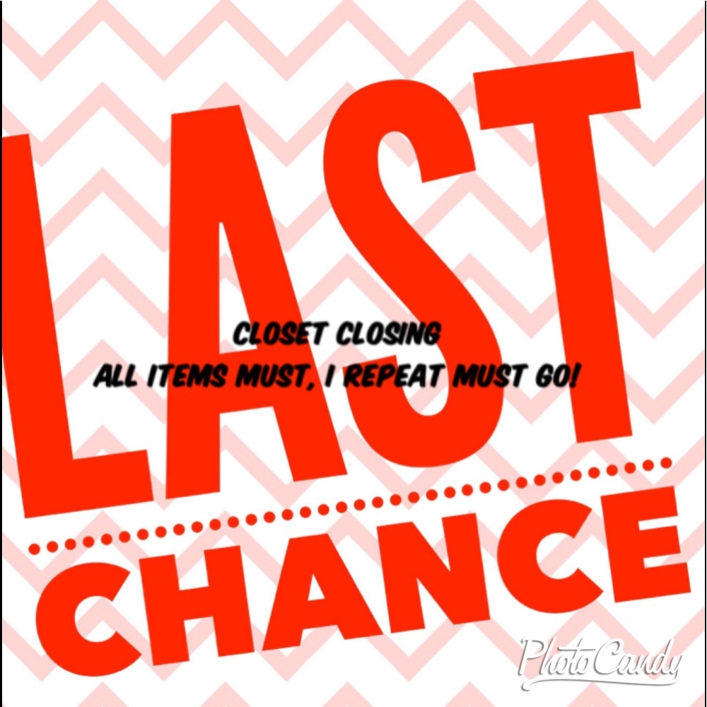 Closing closet! All items must go. Read below 1st